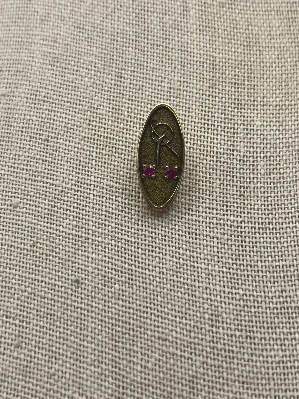 Vintage McDonnell Douglas Gold and Ruby 15 Year Service Pin